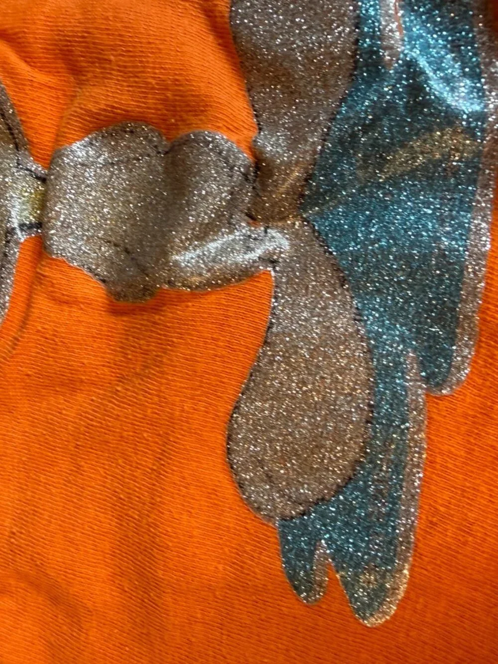Vintage Single Stitch T Shirt Childs Small 6-8 Graphic Tee Tweety Bird Orange